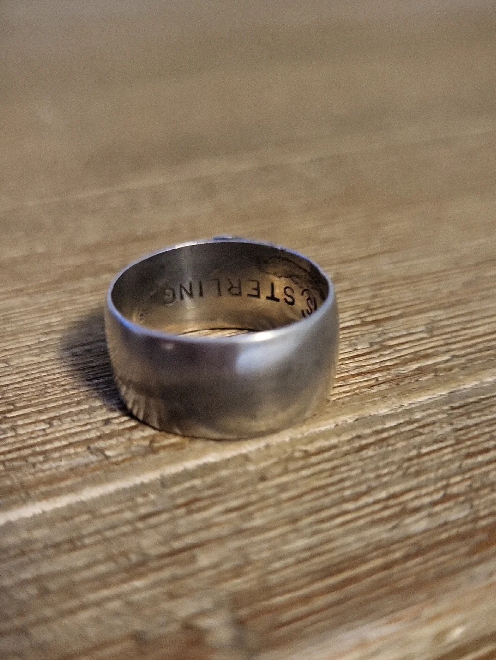 Vintage Sterling Silver Bates College Seal Signet Ring